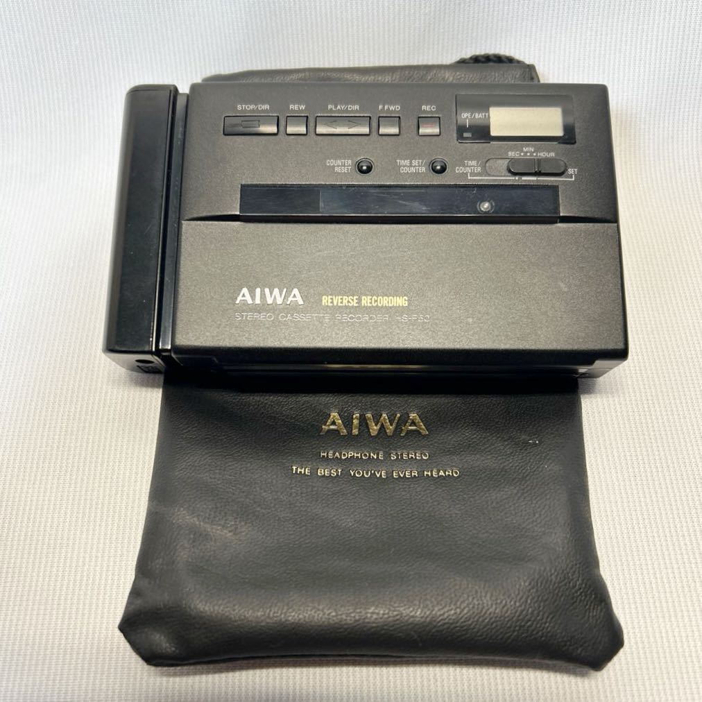 AIWA アイワ STEREO CASSETTE RECORDER HSF50 reverse Recording カセットレコーダー 日本