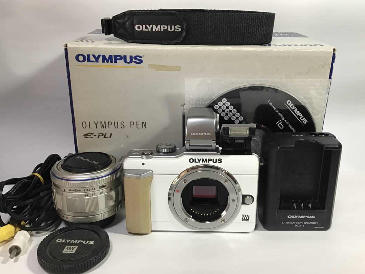 オリンパス OLYMPUS PEN EーPL1 ZOOMLENZKIT View Finder VF3付き