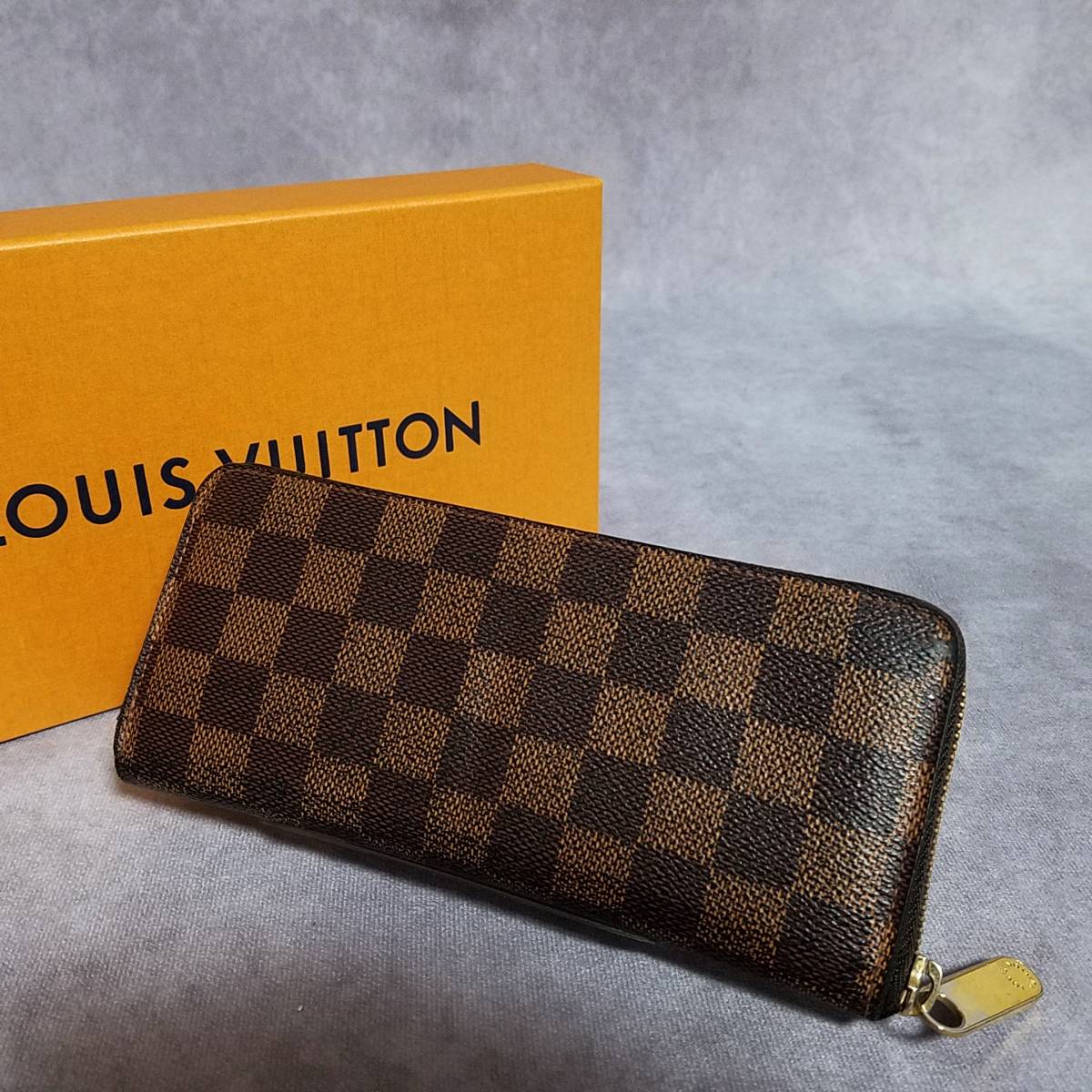 良好】 LOUIS VUITTON ルイヴィトン ダミエ ポルトフォイユ クレマンス