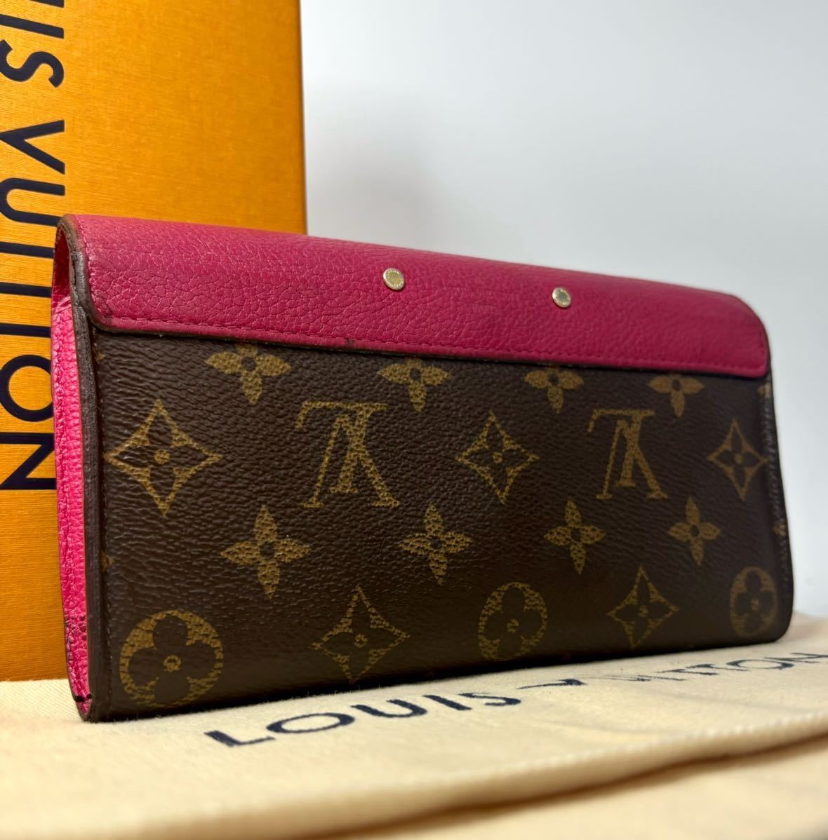 1円【希少カラー/美品】Louis Vuitton ポルトフォイユ・パラス