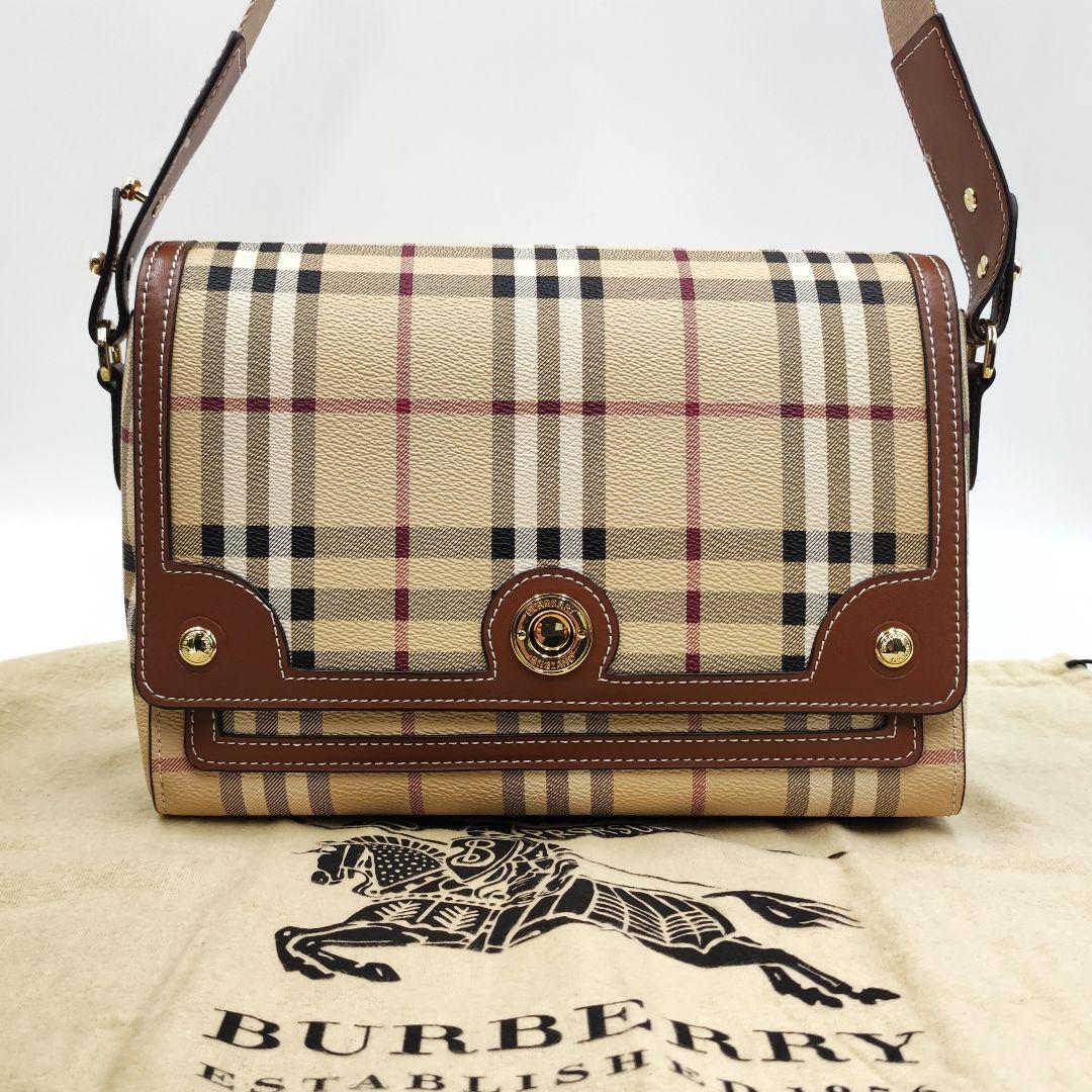 現行品/ 未使用に近い○ バーバリー 1368 BURBERRY ノートバッグ