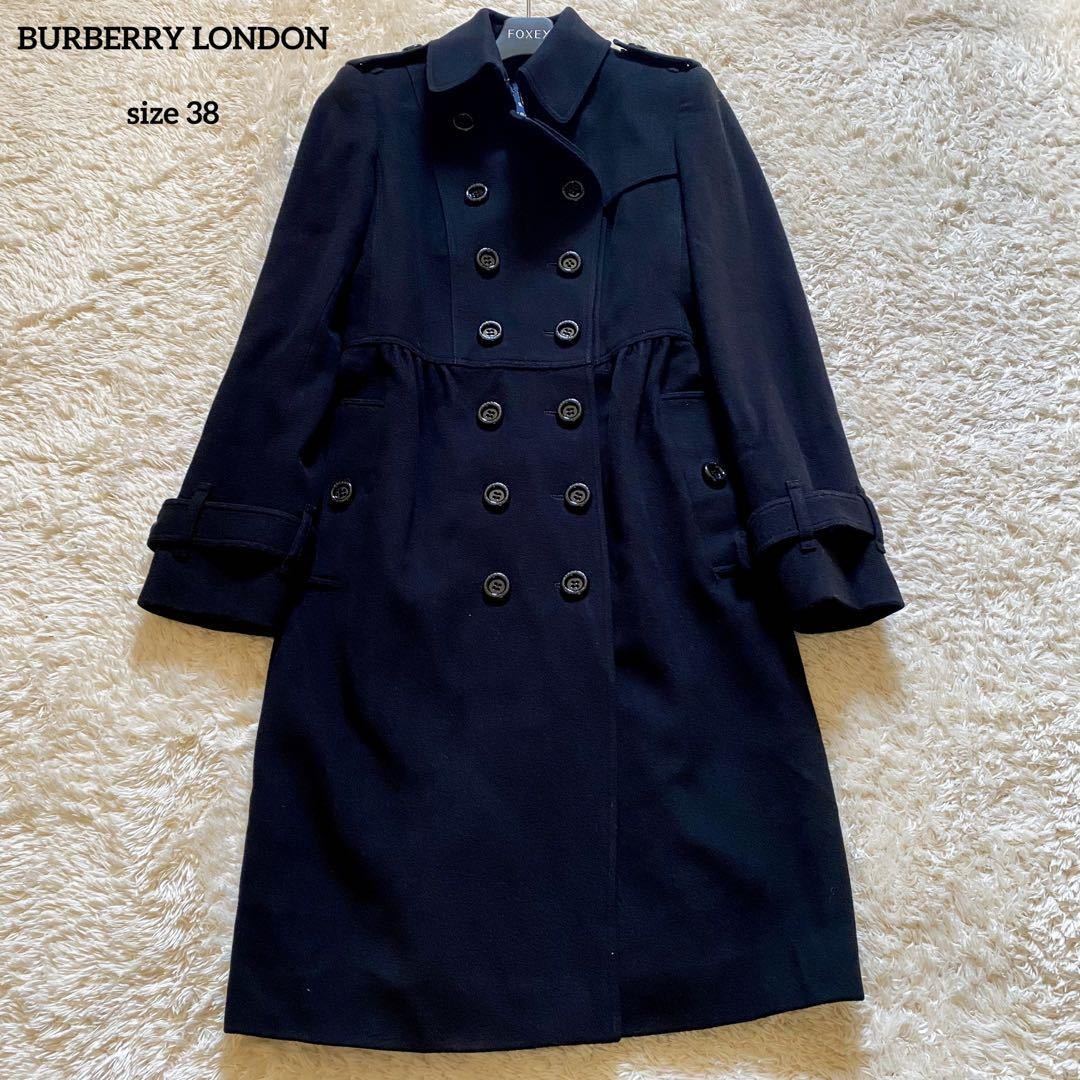 美品 BURBERRY バーバリーロンドン ウール カシミヤ ロングコート 38 ...