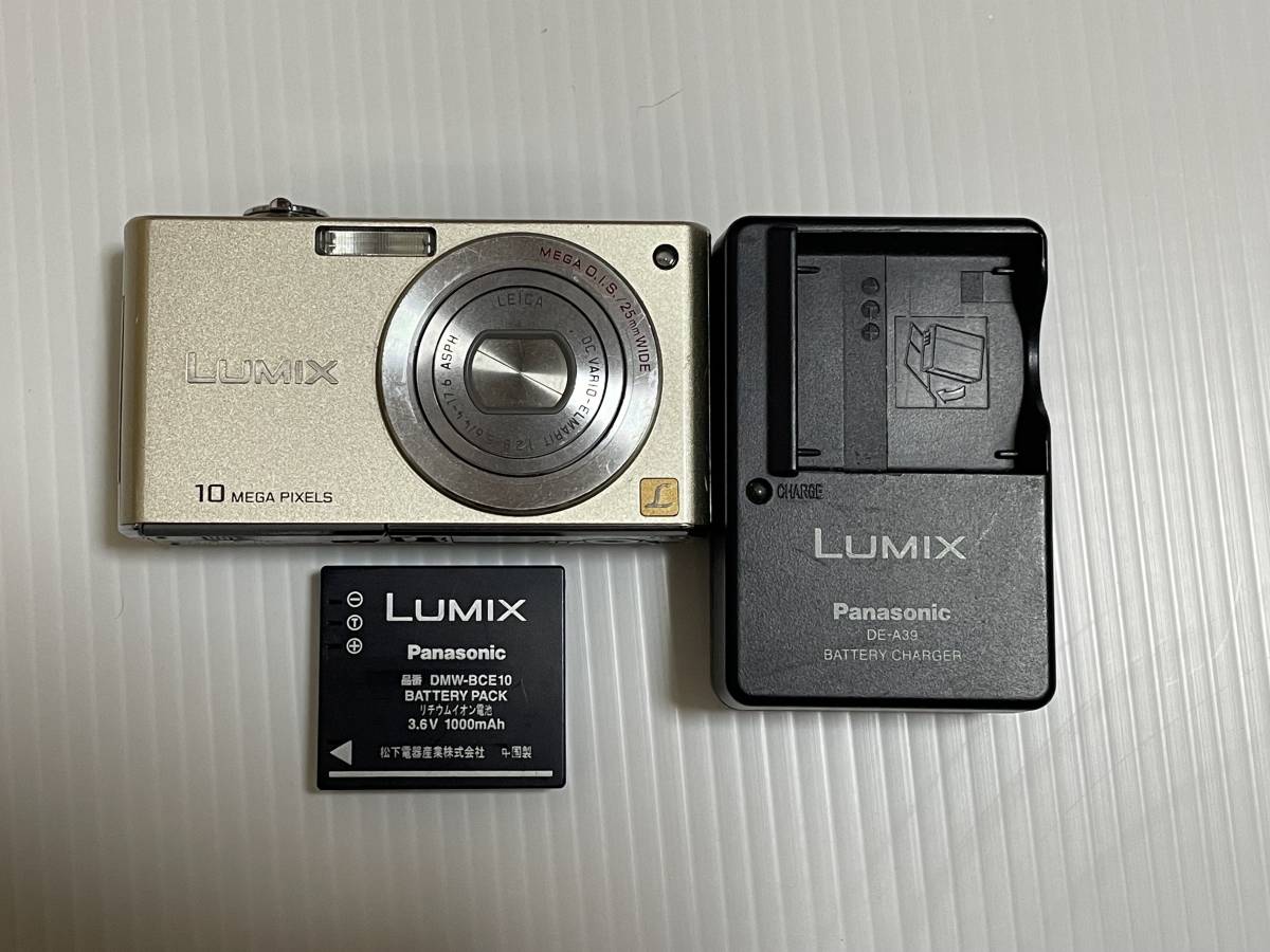 稼働品】Panasonic LUMIX DMC-FX35 コンパクトデジタルカメラ ゴールド ...