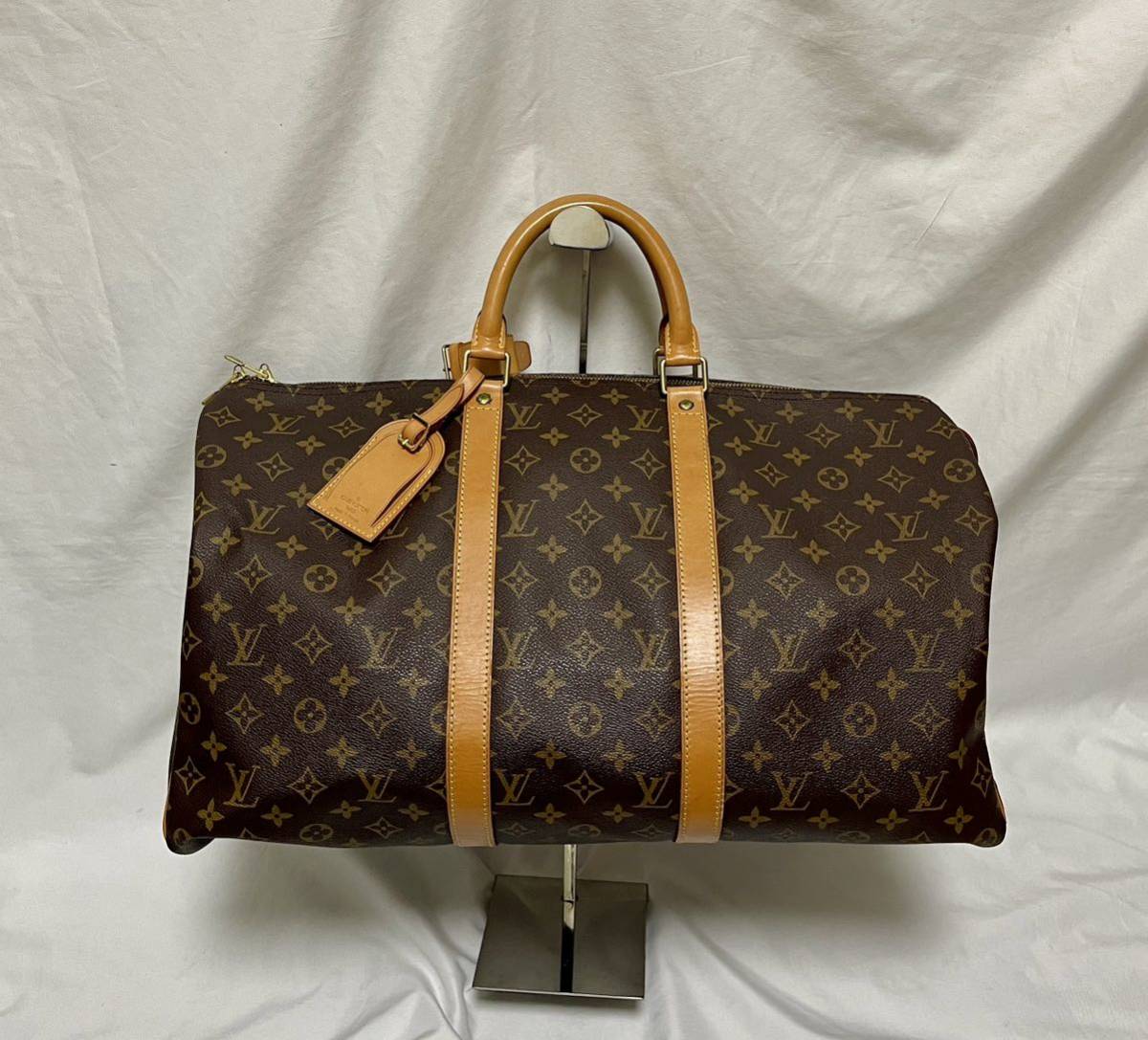 LOUIS VUITTON◇キーポル50_モノグラムキャンバス/PVC/BRW - メンズバッグ