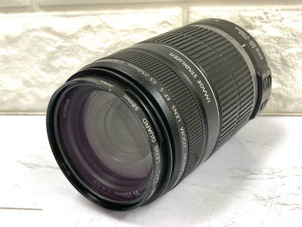 Canon キヤノン 望遠レンズ EF-S 55-250mm 1:4-5.6 IS 動作未確認 fah