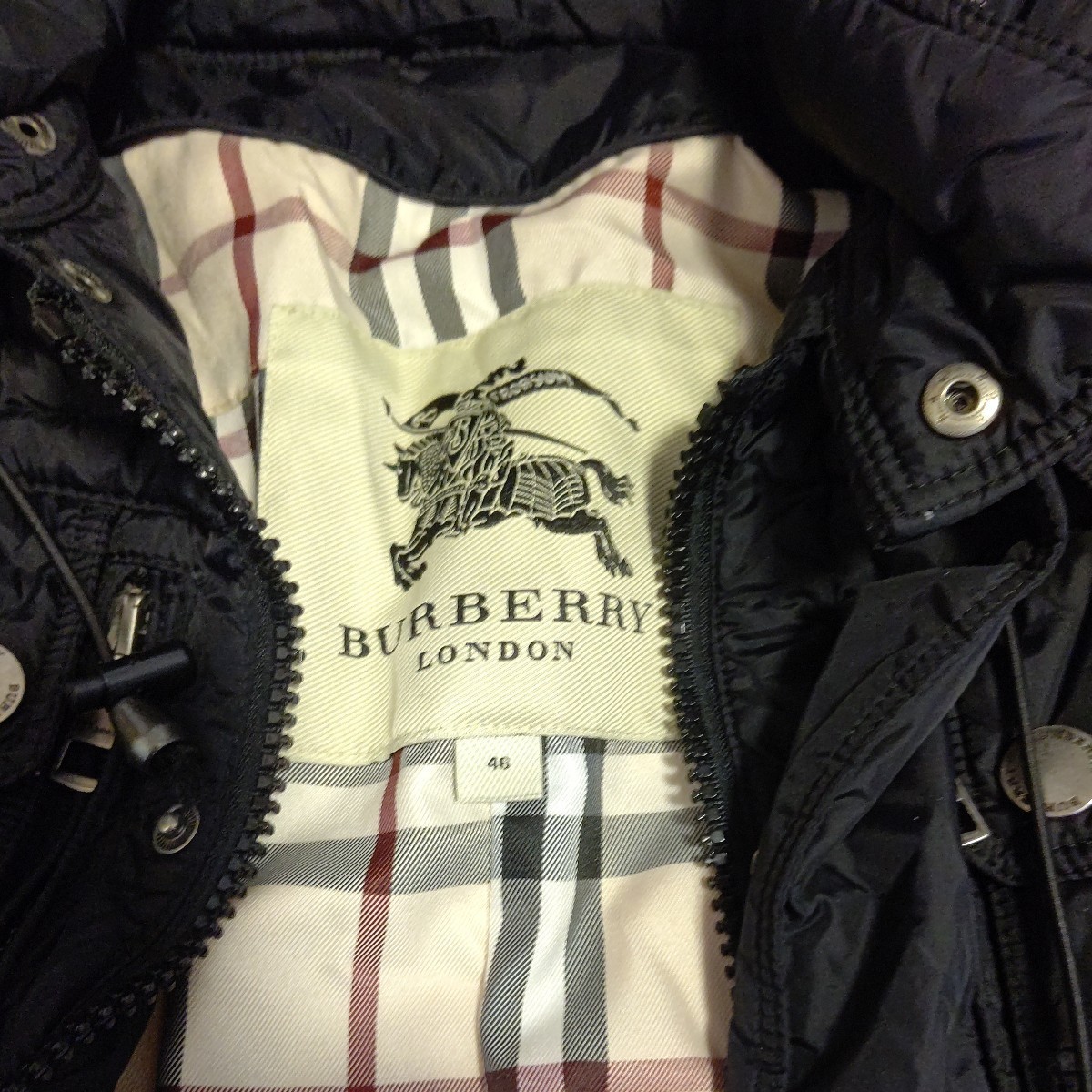 ○バーバリー ロンドン ダウン ノバチェック BURBERRY LONDON