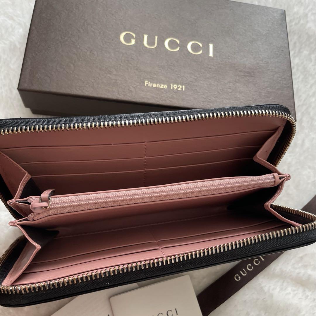 極上美品】 951 GUCCI グッチ ラウンドファスナー 長財布 /【Buyee