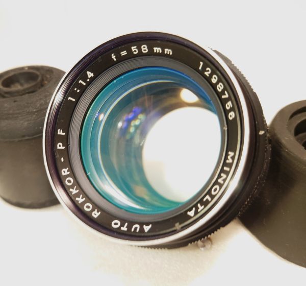 ☆超美品☆MINOLTA ミノルタ AUTO ROKKOR-PF 58mm F1.4 緑の