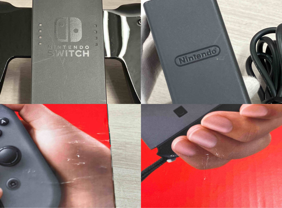 現状品】 Nintendo HACSKAAAA NintendoSwitch Joy-Con(L)/(R) グレー