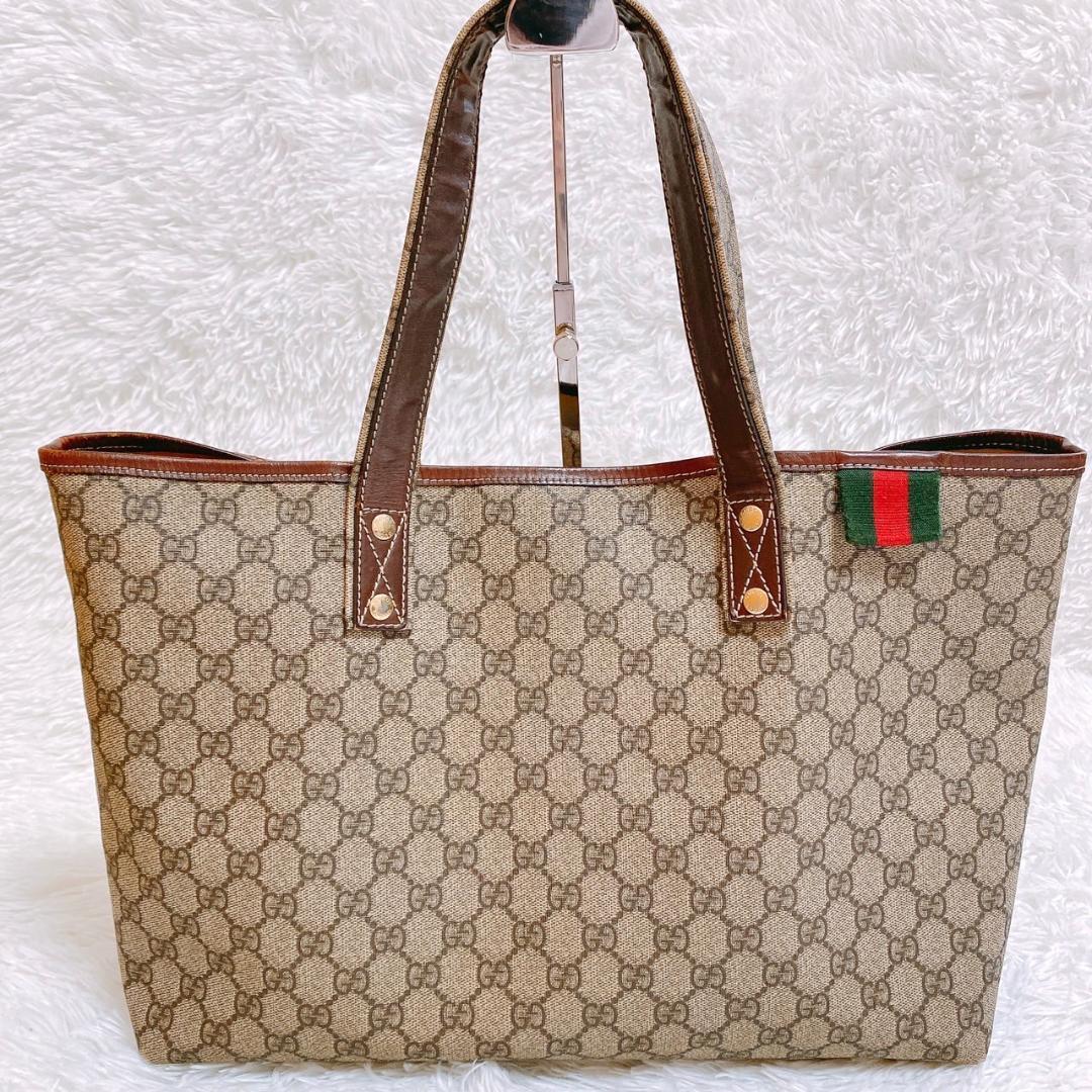 ☆美品☆ GUCCI グッチ トートバッグ A4 収納 ブラック - トートバッグ