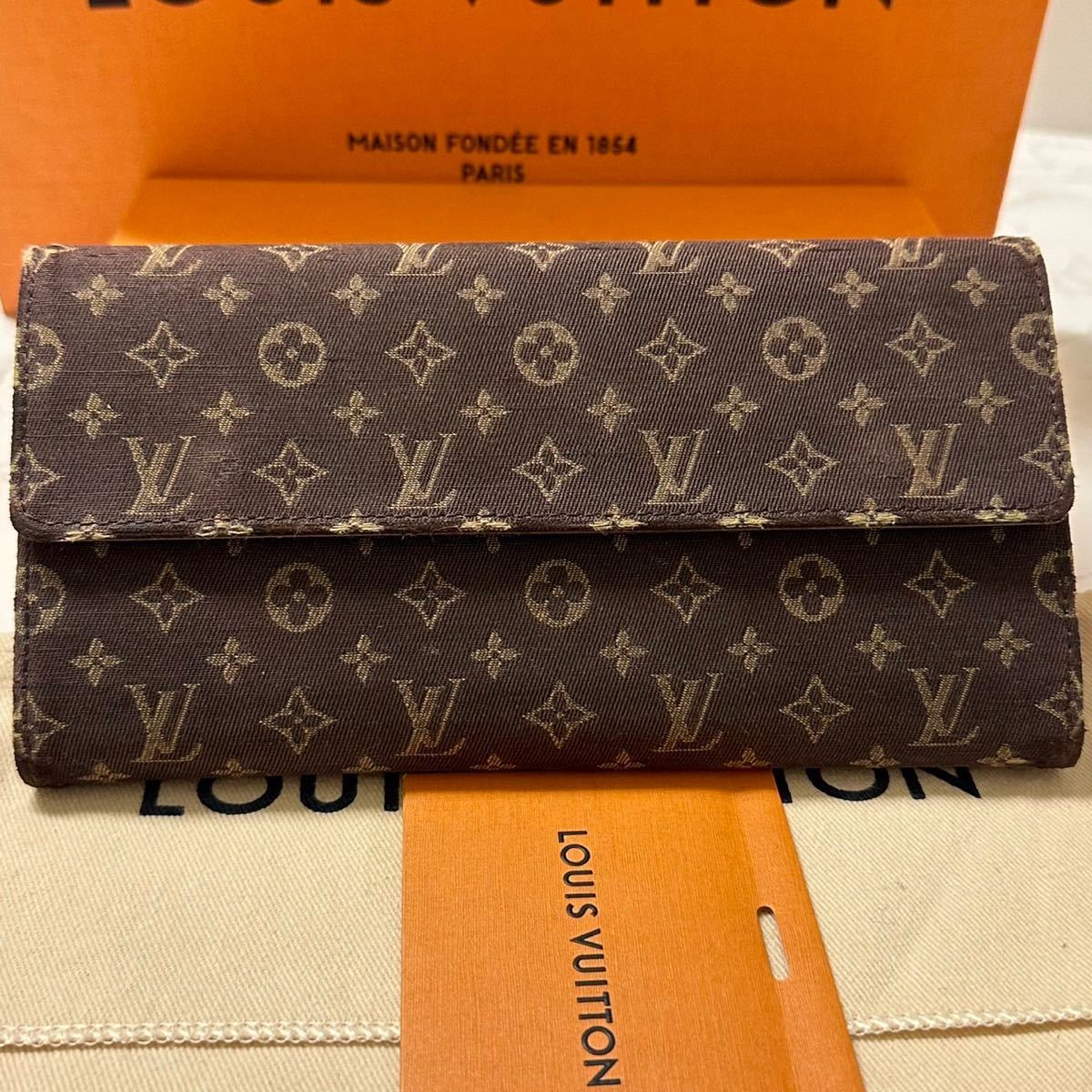 ルイヴィトン LOUIS VUITTON モノグラム デニム ポルトフォイユ サラ