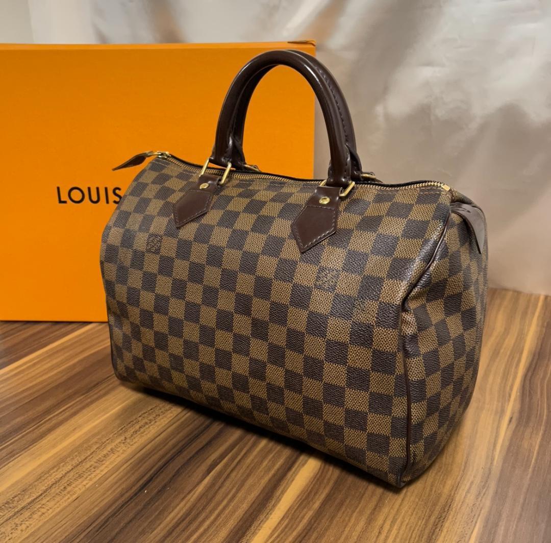 安心価格 LOUISVUITTON 美品 ダミエ アズール スピーディ30 ボストン