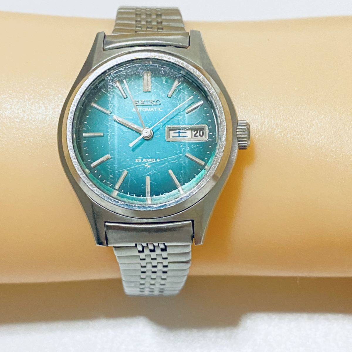 セイコー SEIKO ジョイフル カットガラス 23石 自動巻き 稼動品