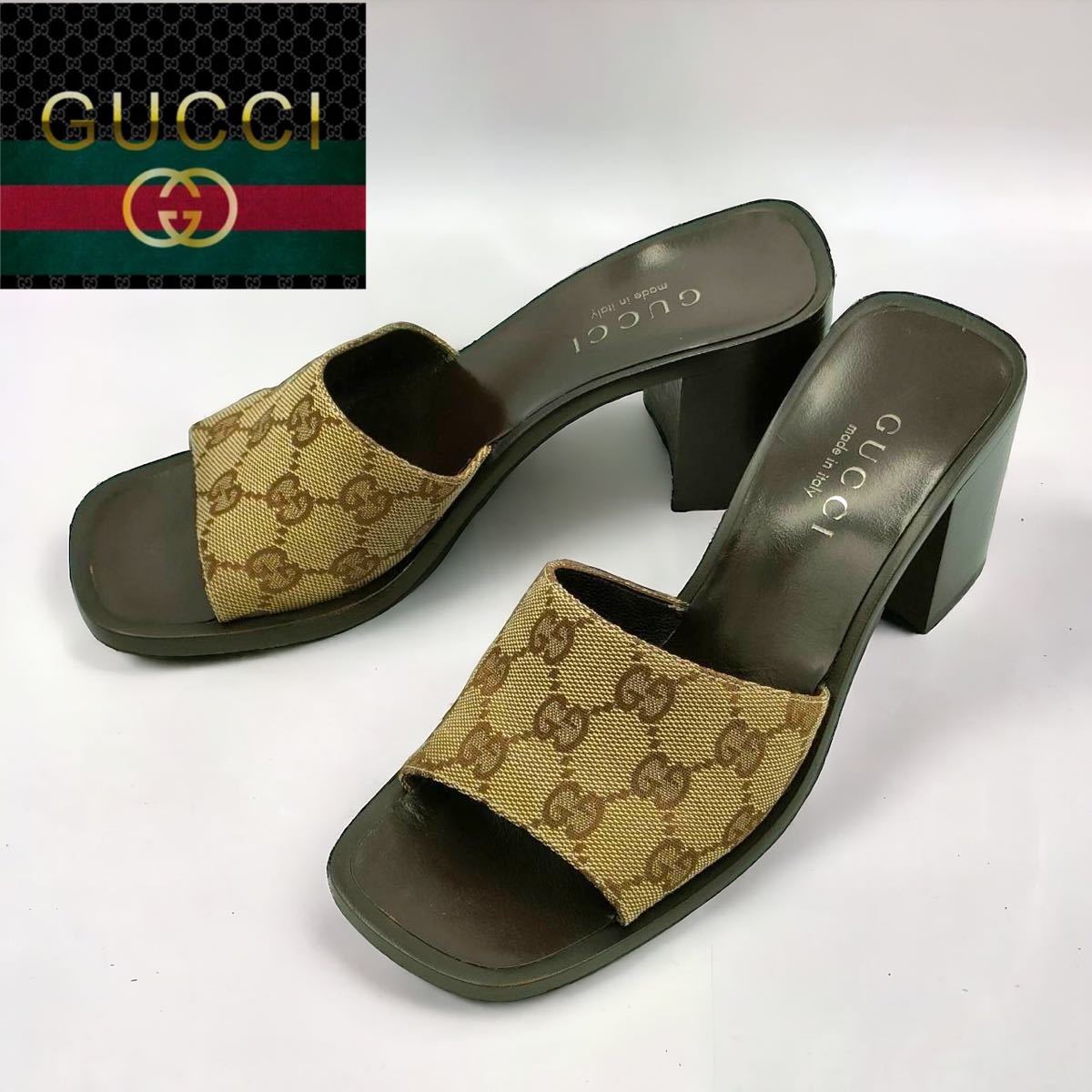 GUCCI ウッドサンダル（袋付き） - サンダル