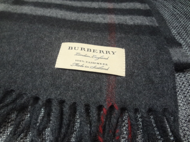 美品 BURBERRY バーバリー マフラーカシミヤ100% ユニセックス 色