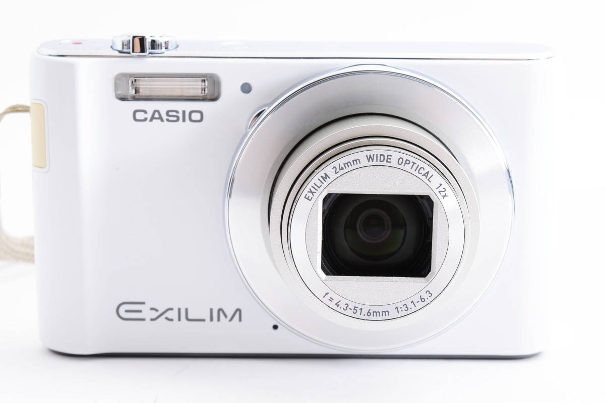 □美品□ カシオ CASIO EXLIM EX-ZS190 ホワイト コンパクトデジタル