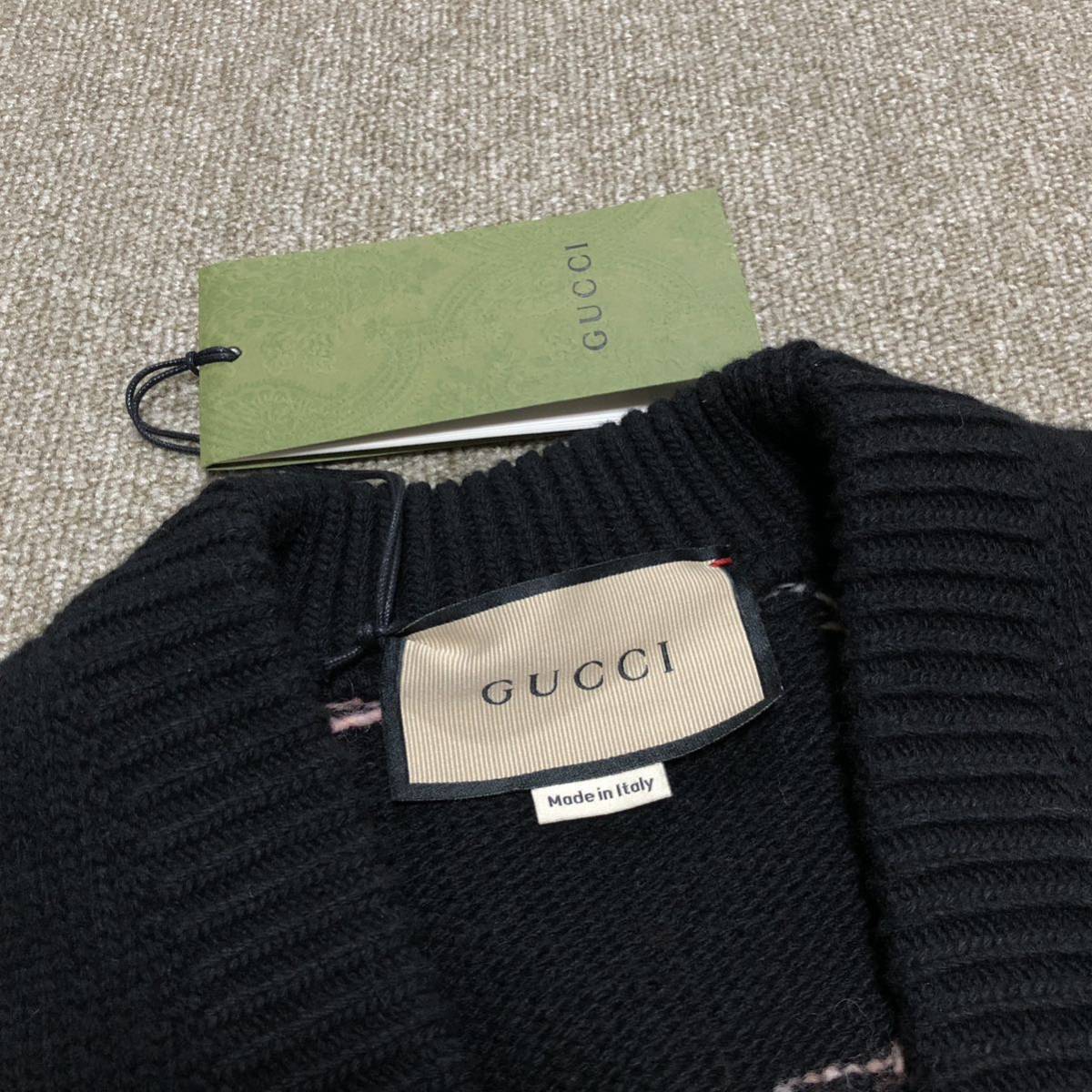 未使用品【グッチ】本物 GUCCI カーディガン GG柄 レインボー サイズS ...