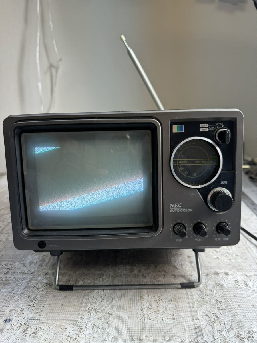 昭和ブラウン管テレビ ＮＥＣ 86年製 パチパチプッシュチャンネル - テレビ/映像機器