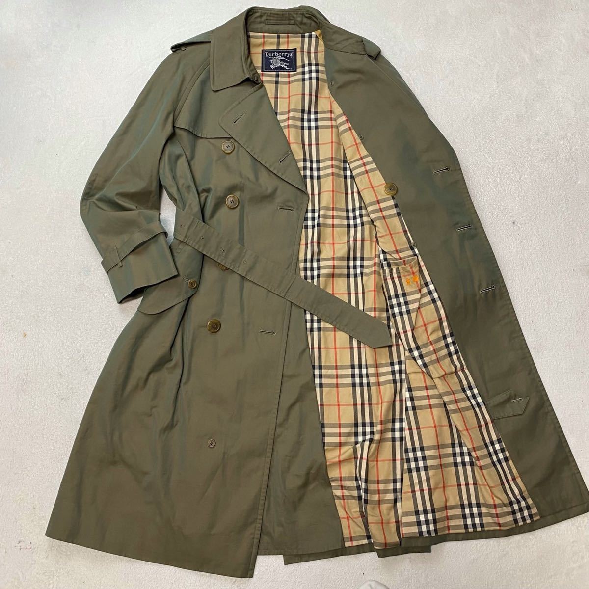 通販のお買物 【極美品】BURBERRY´S 玉虫色 ノバチェック柄トレンチ