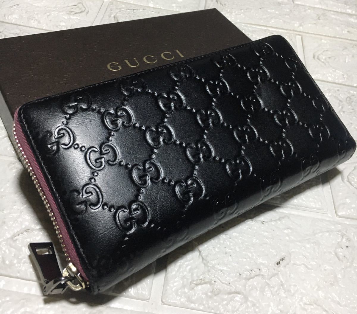 正規品/GUCCIシマGGラウンドファスナー/シリアル番号273566〜 /【Buyee