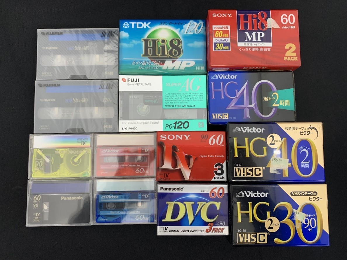 未使用品 ビクター HG VHS SONY ソニー Hi8 MP TDK Hi8 パナソニック