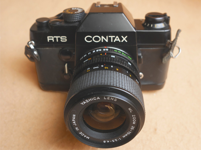 コンタックス CONTAX RTS ボディー + YASHICA ML 35-70mm レンズ 動作