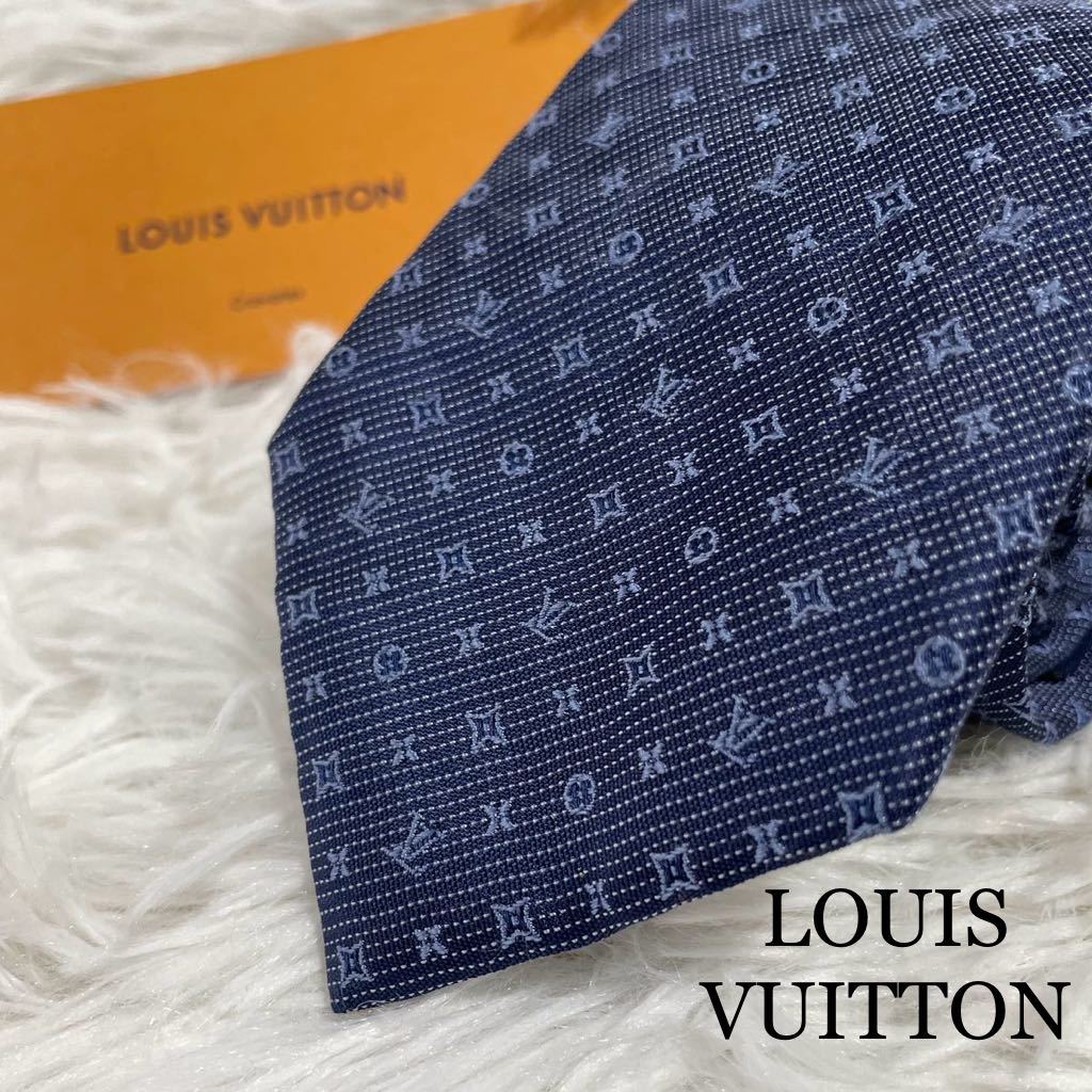 1円〜LOUIS VUITTON ルイヴィトン ネクタイ シルク モノグラム 総柄