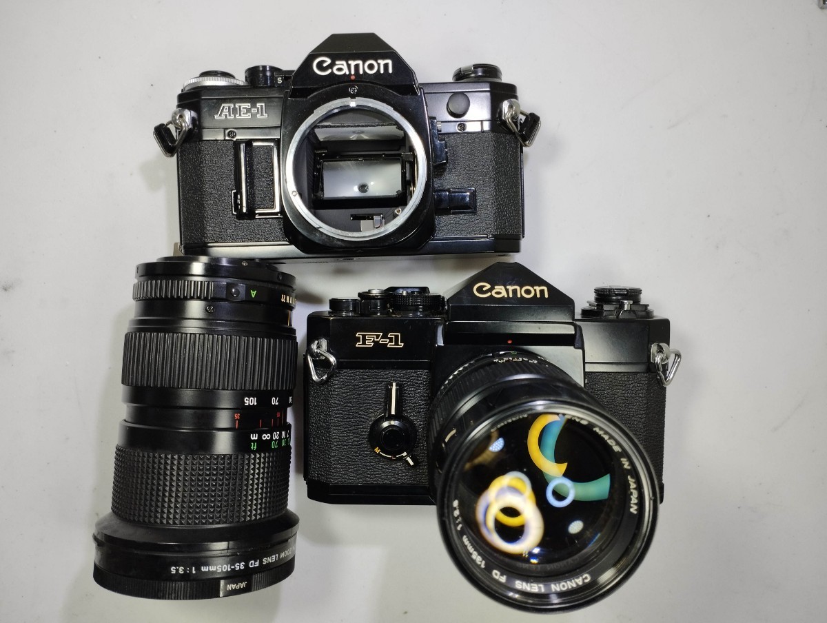 リサイクル】 Canon F-1 CANON AE-1 2台セットレンズ付きジャンク品 ...