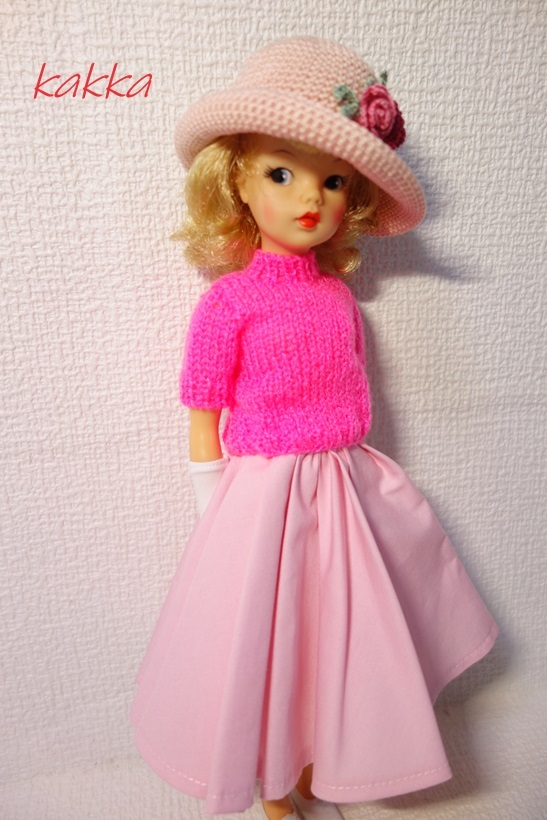 タミーちゃんレア　ヴィンテージ　タミーちゃんのお洋服　ピンクコート