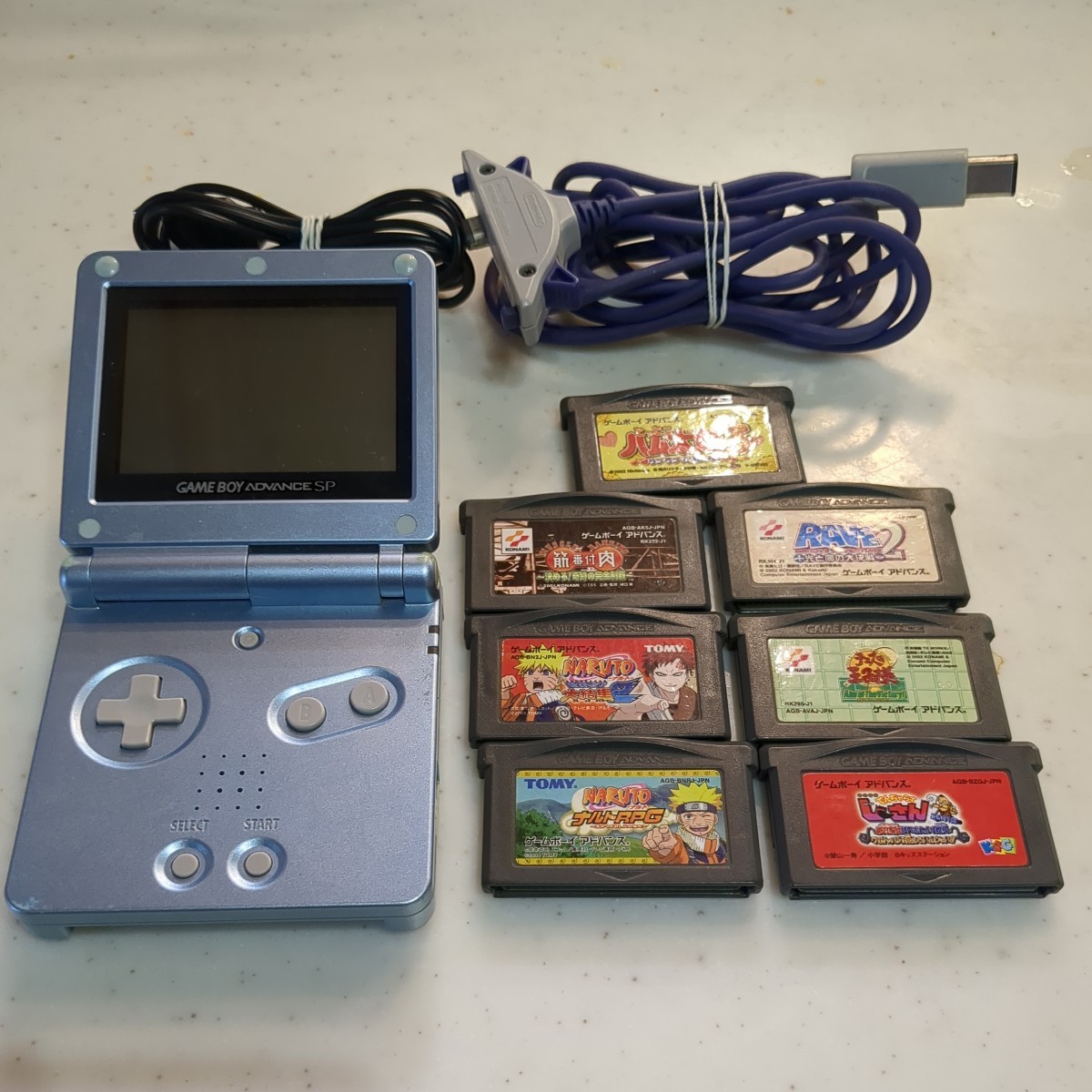 Nintento Rave Nintendo 任天堂 ゲームボーイアドバンスSP GAMEBOY ニンテンドー NARUTO ナルト とっとこハム太郎 RAVE セット ...