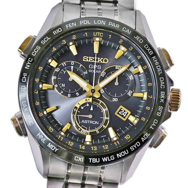 美品 SEIKO セイコー 8X82-0AB0-1 GPS電波ソーラー ASTRON アストロン