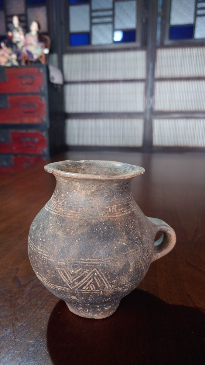 古代中国先史時代発掘品水差し土器漢代以前夏代以前chinease antique 