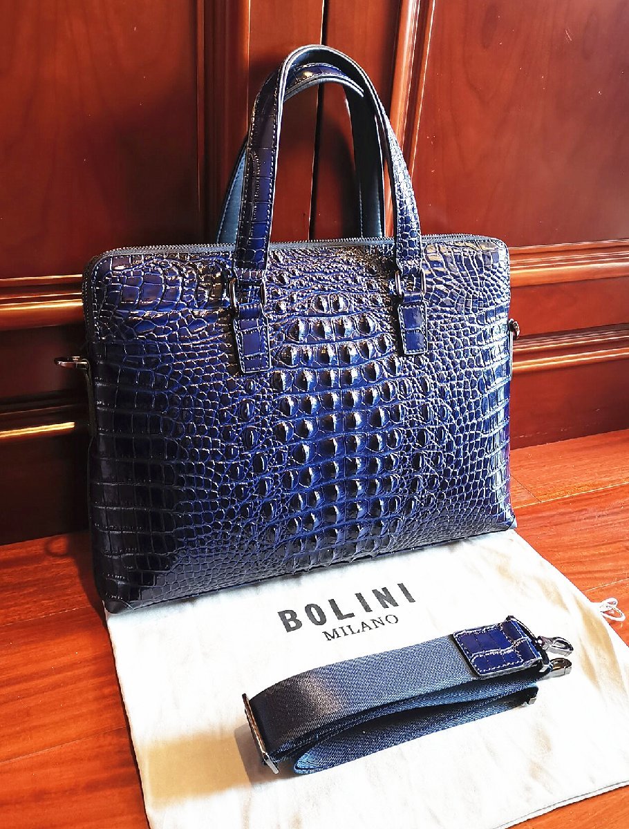 最高級逸品20万◇イタリア・ミラノ発*BOLINI/ボリニ・最上級牛革