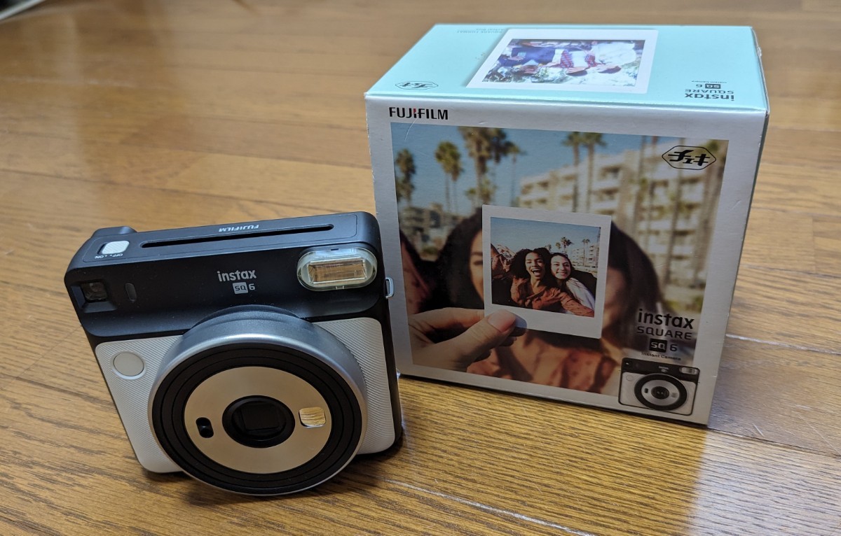 FUJIFILM チェキ instax SQUARE SQ6 パールホワイト【中古美品