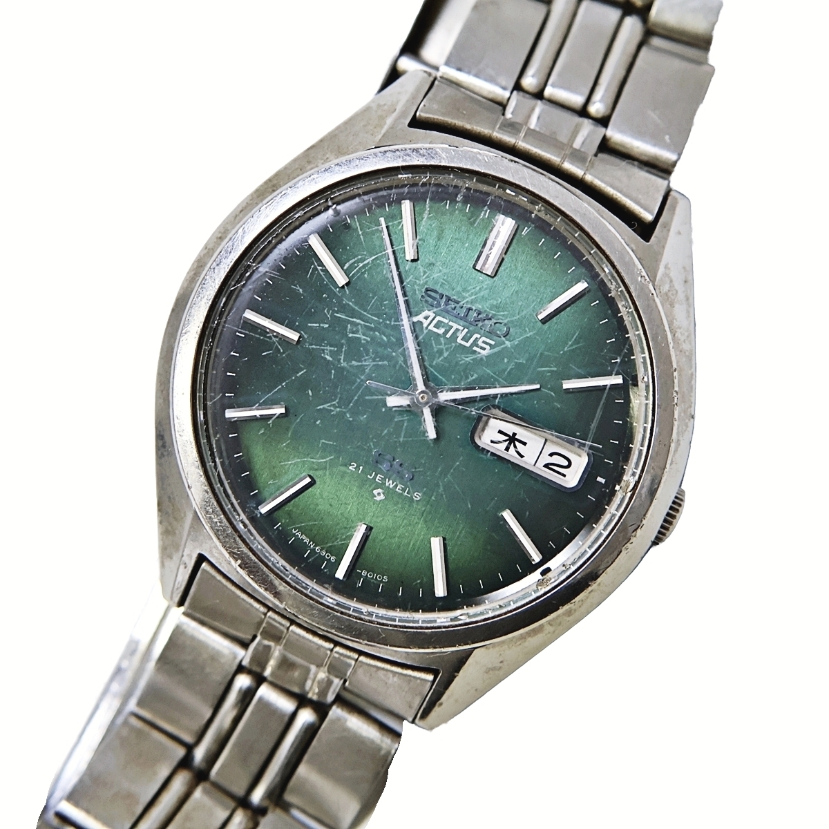 SEIKO ACTUS SS 6306-8020 21石 セイコー アクタス デイデイト メンズ