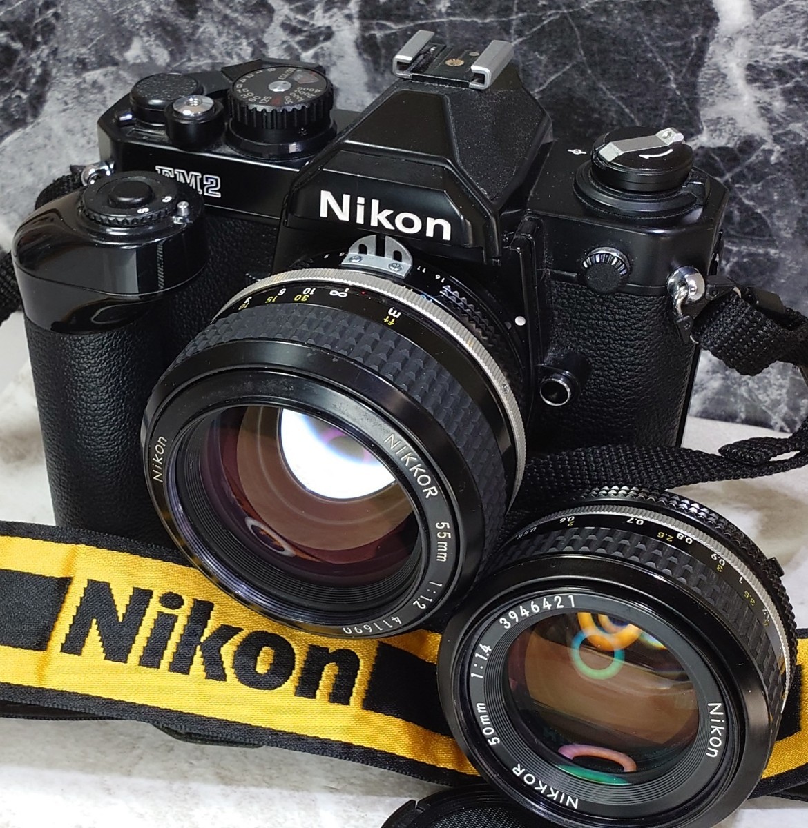 終活整理】 Nikon NEW FM2黒 美品＋Ai NIKKOR 55mm f1.2 シンデレラ