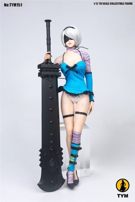 1/6 super duck set073 tym152 ニーアオートマタ2b ヘッド、衣装まとめ