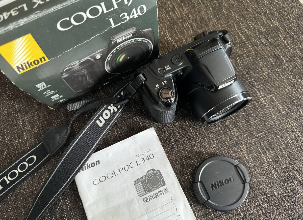 送料無料、最短当日発送 Nikon COOLPIX L340 デジカメ ほぼ新品 - カメラ