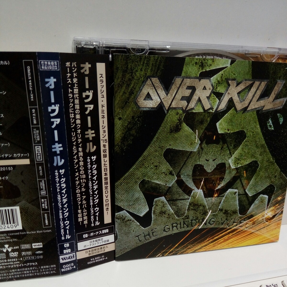 Over Kill Rapper Japan OVERKILL「THE GRINDING WHEEL」CD+DVD THRASH DOMINATION 国内盤 帯付き /【Buyee ...