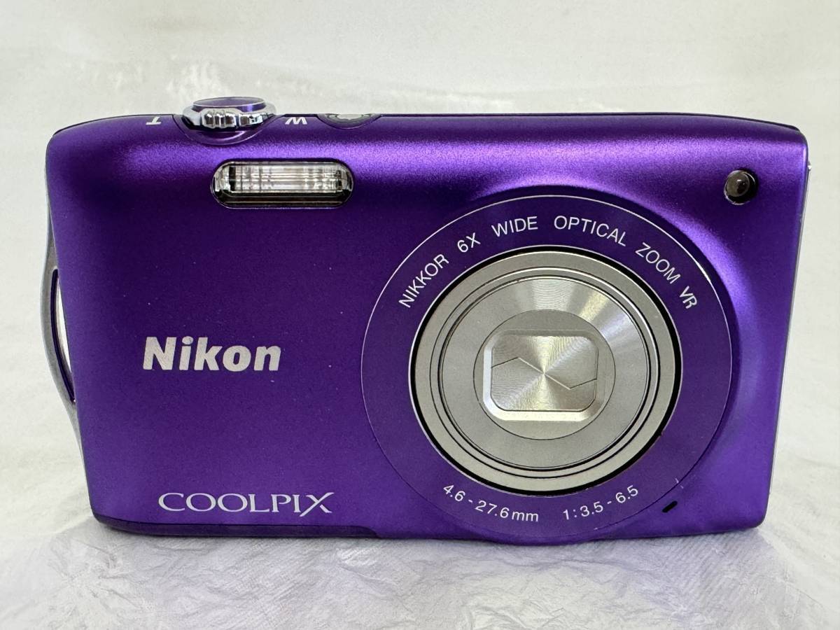 ニコン Nikon クールピクス COOLPIX S3300 パープル デジカメ /【Buyee