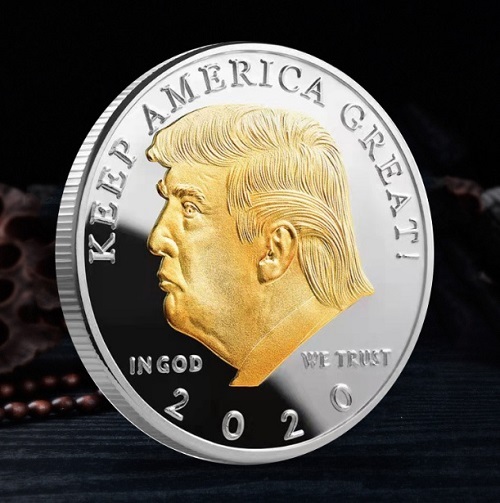 【限定版】KEEP AMERICA GREAT☆トランプ大統領2020 銀貨美術品/アンティーク