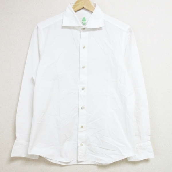 フィナモレ finamore 長袖シャツ サイズ15.5/40 - 白 メンズ