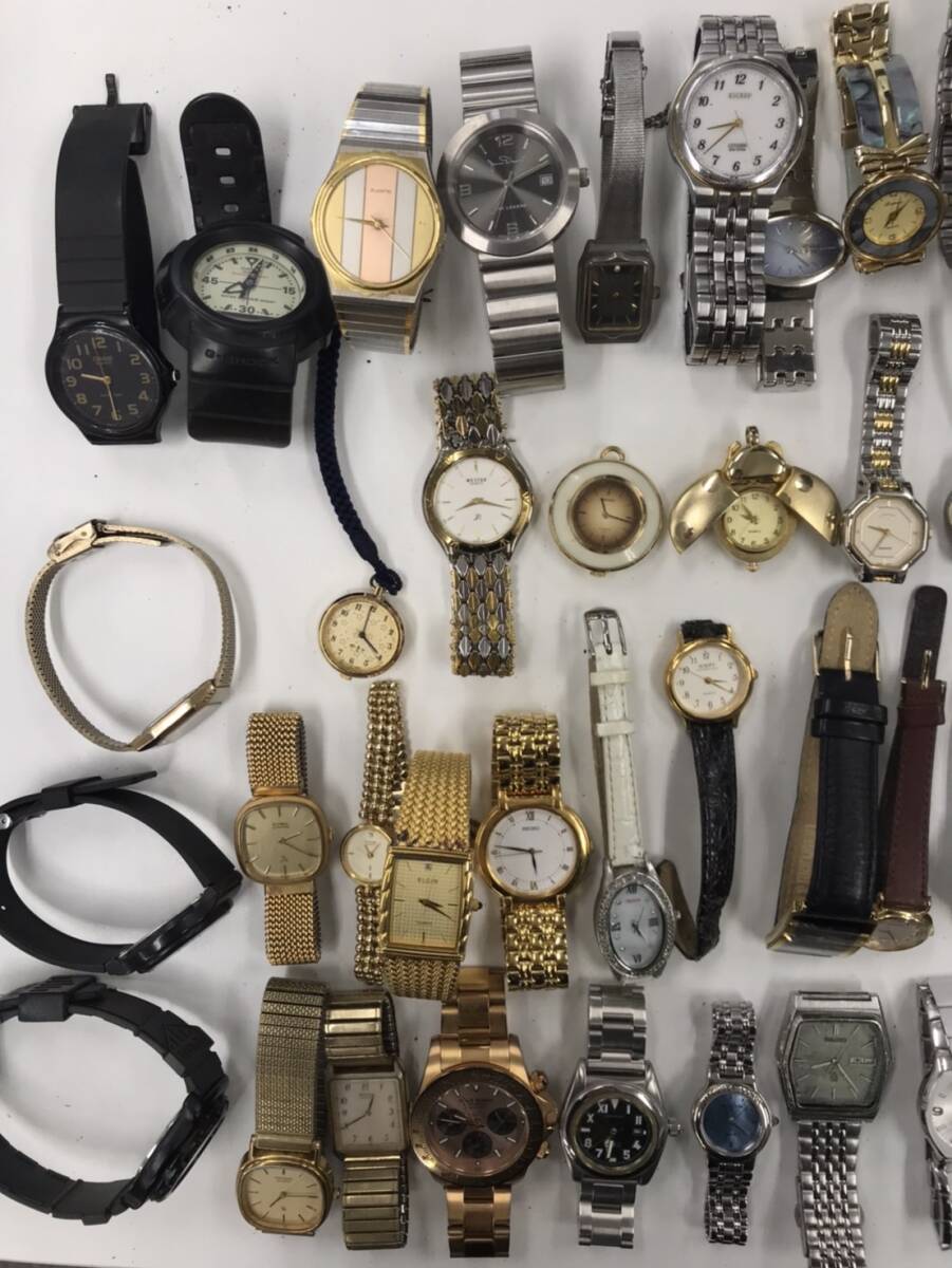 腕時計 メンズ 懐中時計 （まとめ77個）SEIKO CASIO CITIZEN DIESEL 等 ジャンク品/ビンテージ - メンズ腕時計