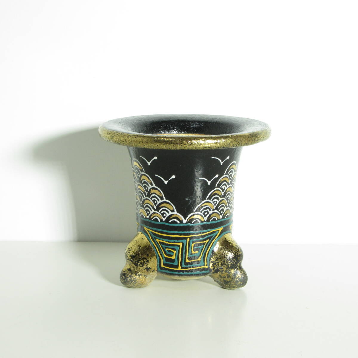盆栽用品・鉢 】「 京楽焼 蘭鉢 」A-1/ 風蘭鉢 フウラン鉢 ラン鉢 オモト鉢 錦鉢 / フウランなどのラン類や万年青などに ...