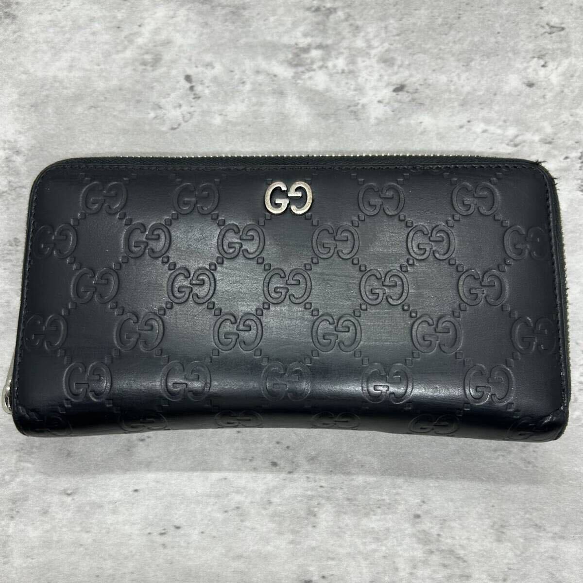 美品】 GUCCI グッチ 長財布 ラウンドファスナー ドリアン シマ