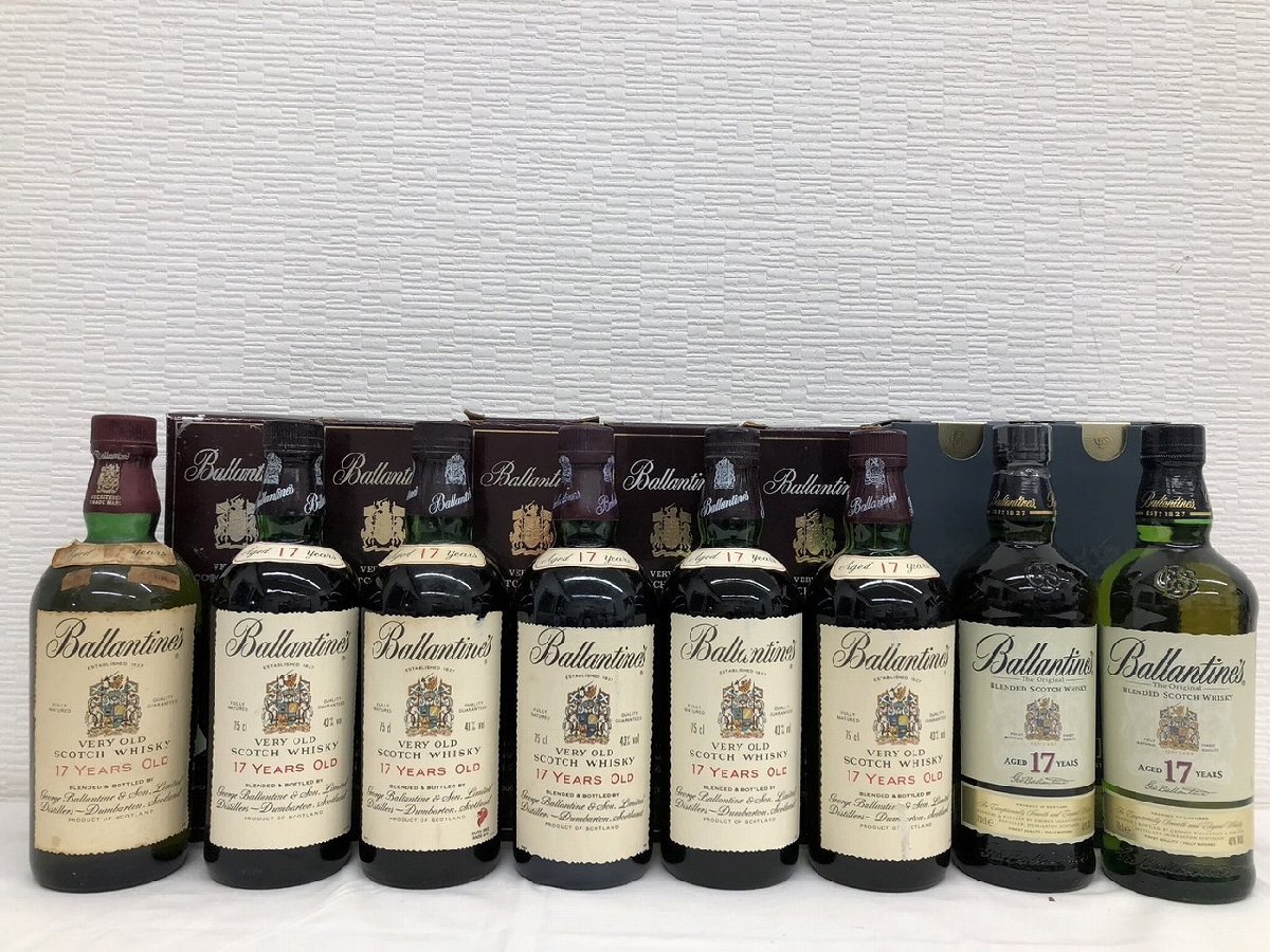【1w酒03017E】★1円スタート★古酒・未開栓★8本セット★Ballantine's★バランタイン★17年★SCOTCH WHISKY
