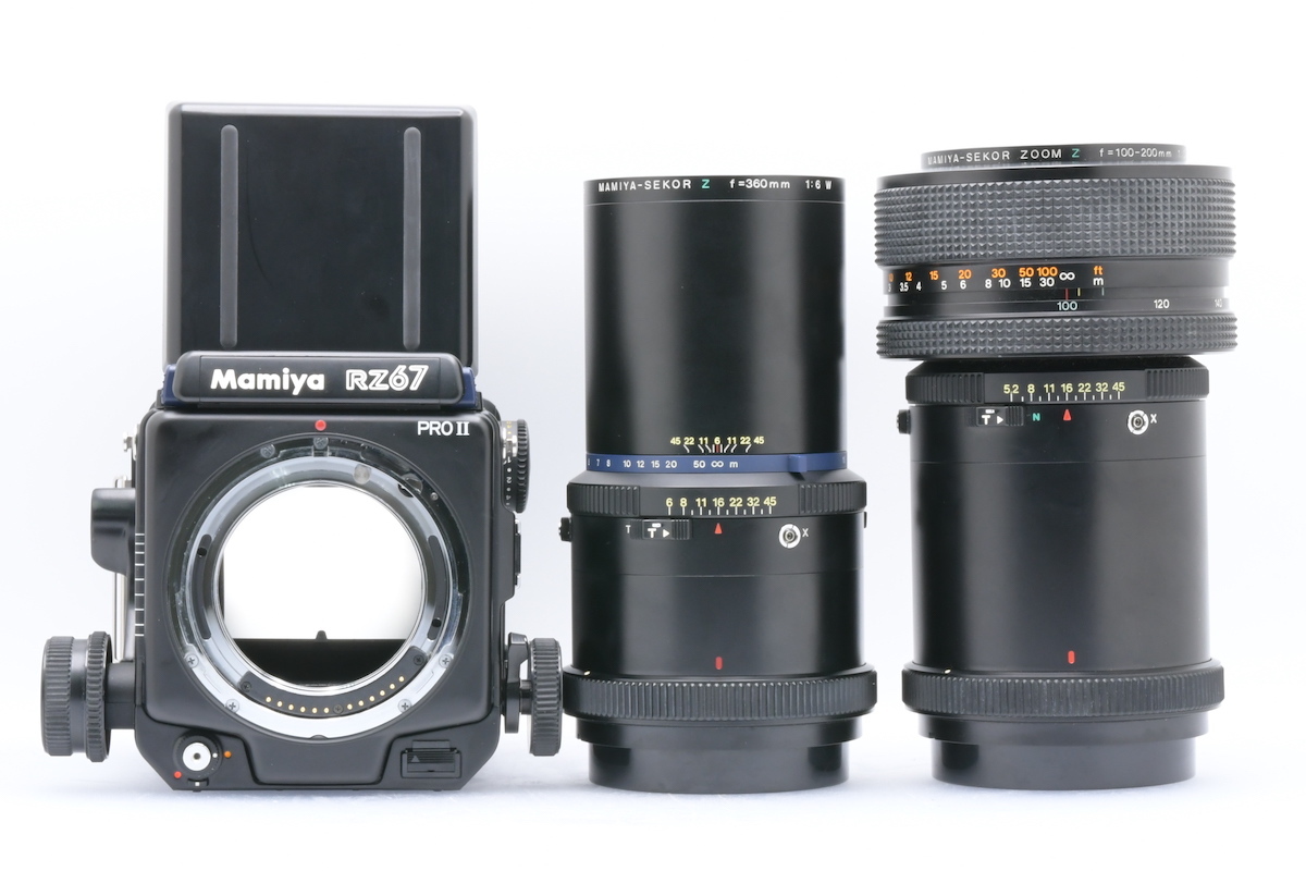 同梱不可 Mamiya RZ67 PROII + 360mm + 100-200mm ジャンク マミヤ 中