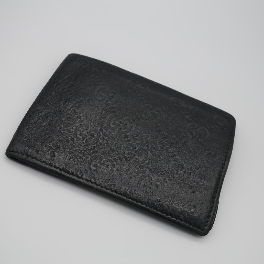 正規品 グッチ Gucci シマ 折り財布 Folding Wallet GG エンボス