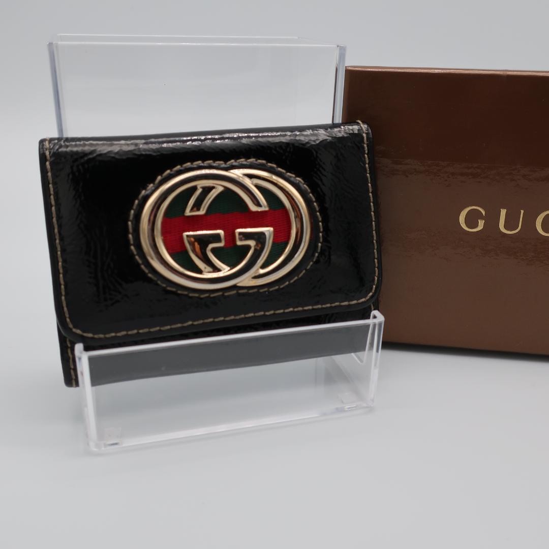 正規品 グッチ Gucci 6連キーケース インターロッキング シェリー 