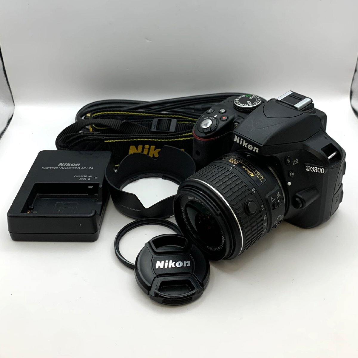 1円～/良品/Nikon/ニコン/D3300/付属品付/DX/VR/AF-S/NIKKOR/18-55mm